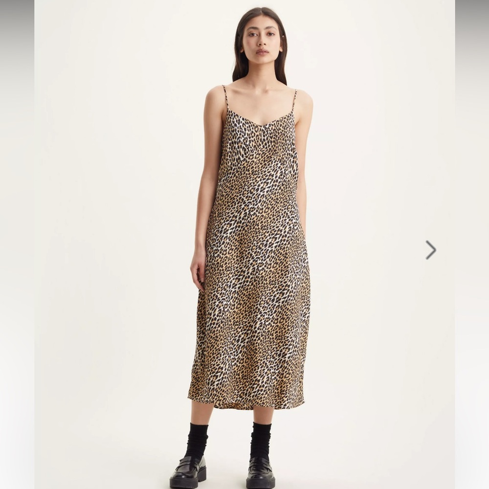Levi's Leopard Print Midi Dress